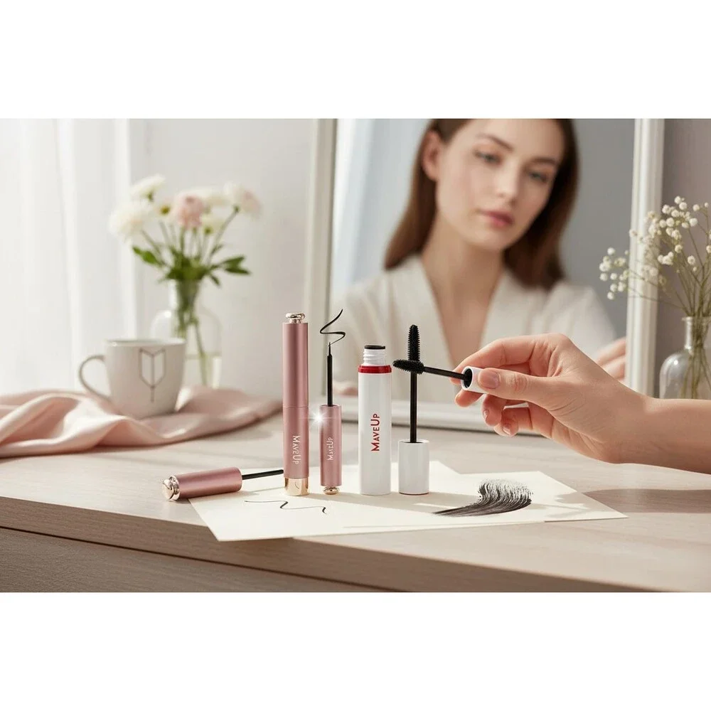 MaveUp Eyeliner & Mascara Set - Effortless, Healthy Looking, Mesmerizing Eyes